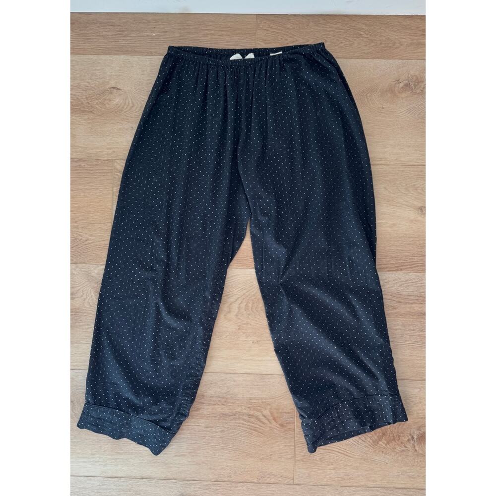 The Great Mini Polka Dot Pajama Set Black Top Cropped Pants Size 1 (Small) - Picture 3 of 12